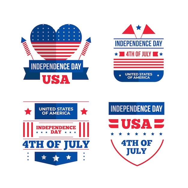 Flat design independence day concept