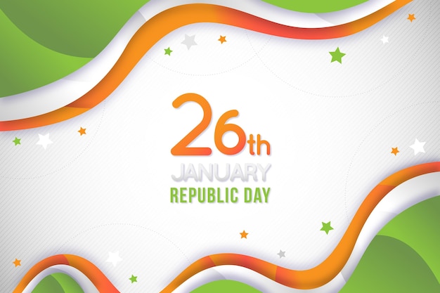 Free vector flat design indian republic day