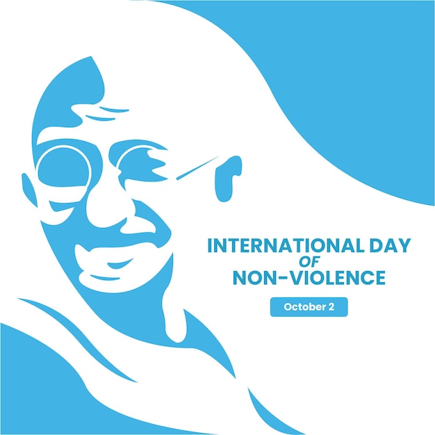 Flat design international day of non violence background