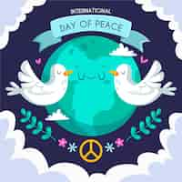 Free vector flat design international day of peace