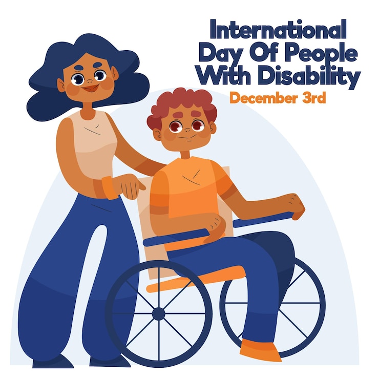 Free Vector flat design international day of people with disability