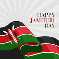 Free vector flat design jamhuri day