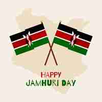 Free vector flat design jamhuri day