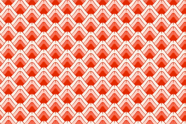 フラットなデザインの日本の波のパターンの図