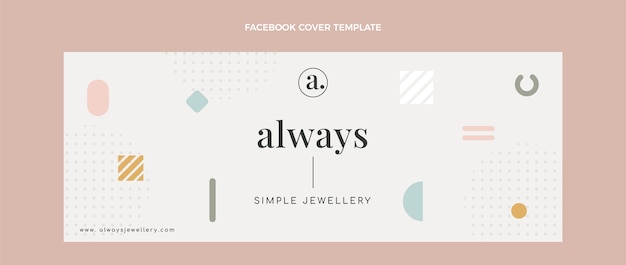 Flat Design Jewellery Boutique Facebook Cover – Vector Templates | Free Vector Download | Free Illustration