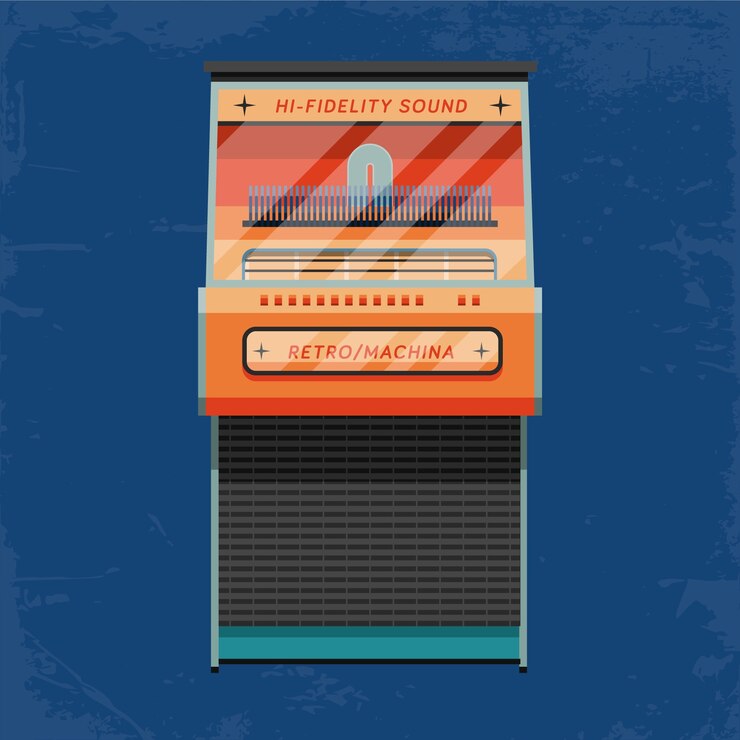 Free Vector flat design jukebox illustration
