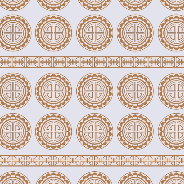 Free vector flat design korean pattern design