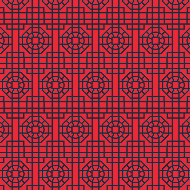 Free Vector flat design korean pattern