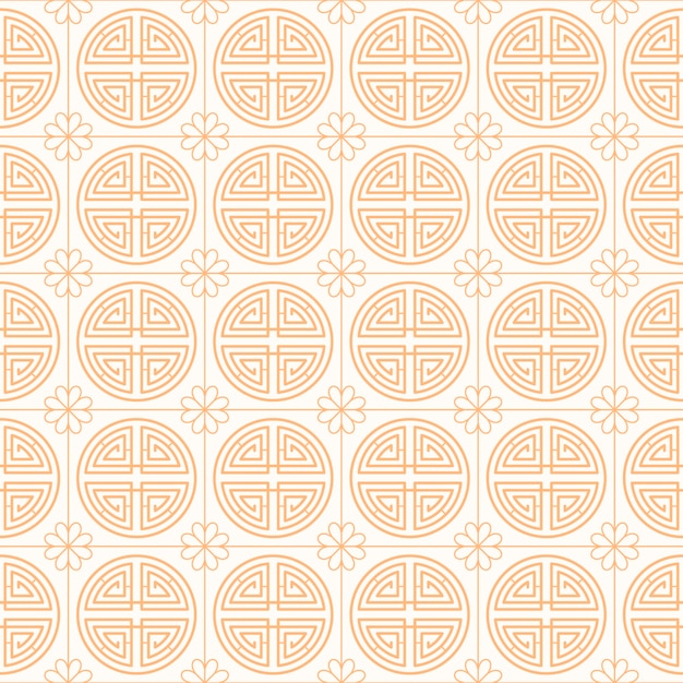 Free vector flat design korean pattern