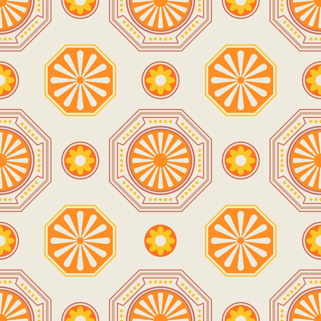 Free vector flat design of korean pattern