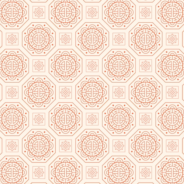 Free vector flat design korean pattern