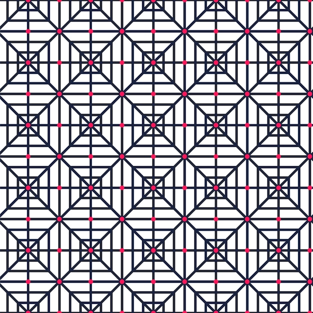 Бесплатное векторное изображение Плоский дизайн решетчатого узора