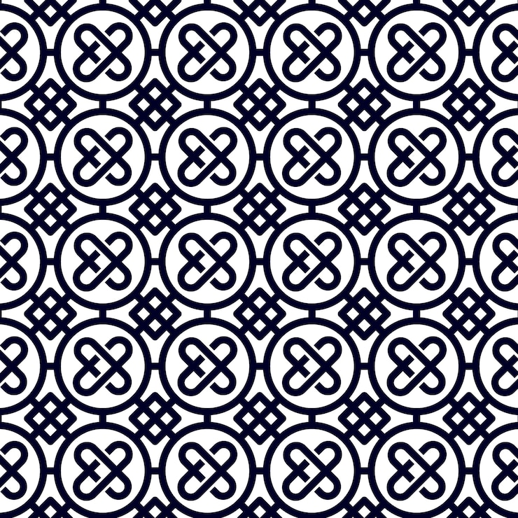 Free Vector flat design lattice pattern