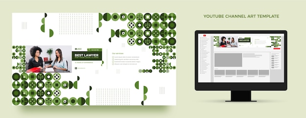 Free vector flat design law firm template