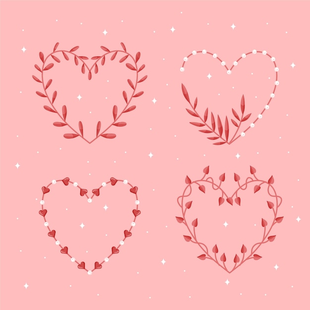 Free vector flat design love frame