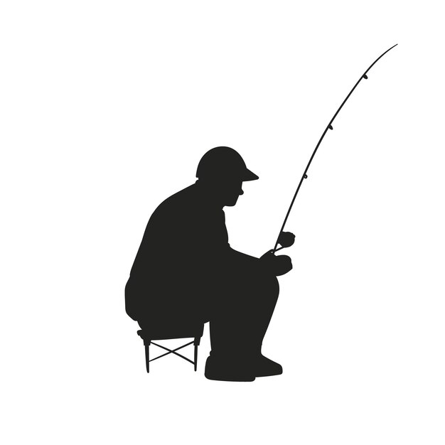 Fish Hook Silhouette Images - Free Download on Freepik