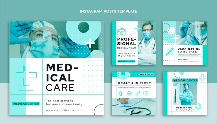 Free Vector flat design medical instagram post