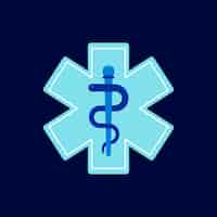 Free vector flat design medical and pharmacy symbol