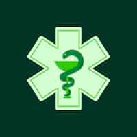 Free vector flat design medical and pharmacy symbol