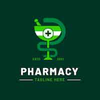 Free vector flat design medical and pharmacy symbol