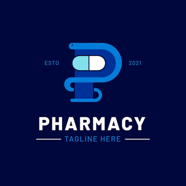 Free vector flat design medical and pharmacy symbol