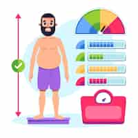 Free vector flat design metabolism illustration