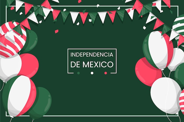 Concetto di festa dell'indipendenza mexic design piatto