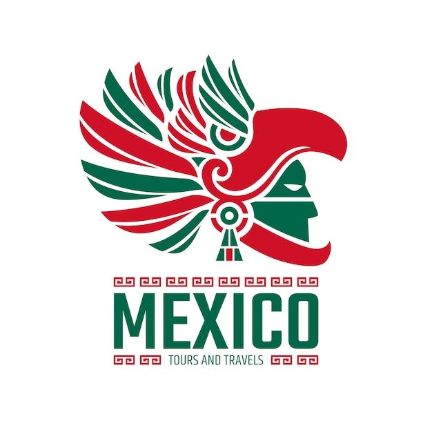 Flat design mexico logo design