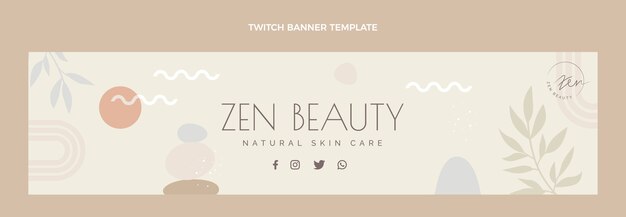 Flat design minimal boutique template