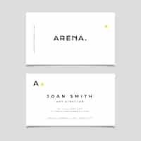 Free vector flat design minimal business card design