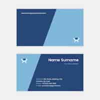 Free vector flat design minimal business card