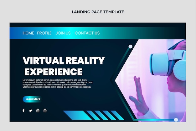 Free vector flat design minimal technology landing page