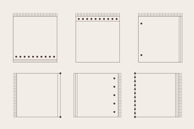 Free vector flat design minimalist linear frame