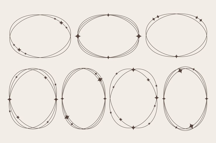 Free Vector flat design minimalist linear frame