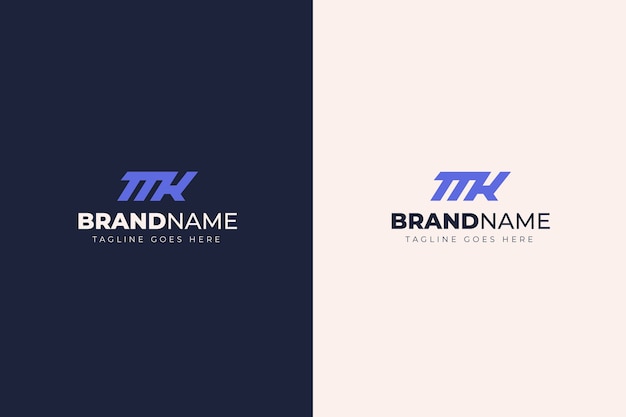 Flat design mk or km template