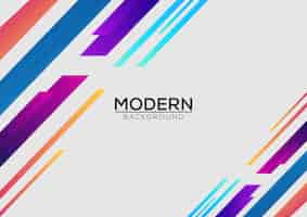 Free vector flat design modern abstract background