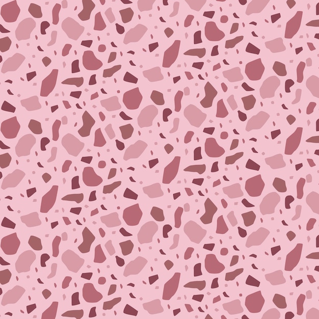 Flat design monochromatic terrazzo pattern