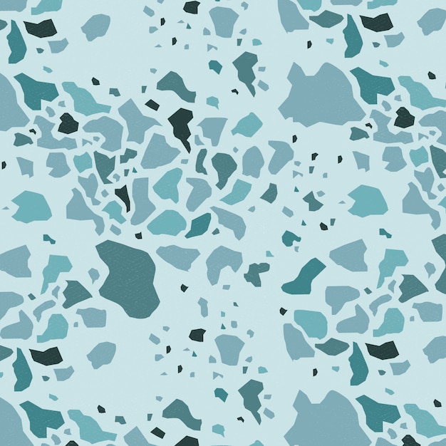 Flat design monochromatic terrazzo pattern