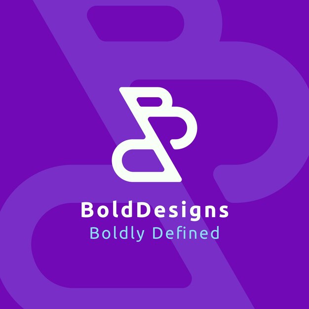 Логотип монограммы плоского дизайна