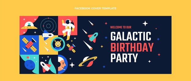 Мозаичная обложка facebook