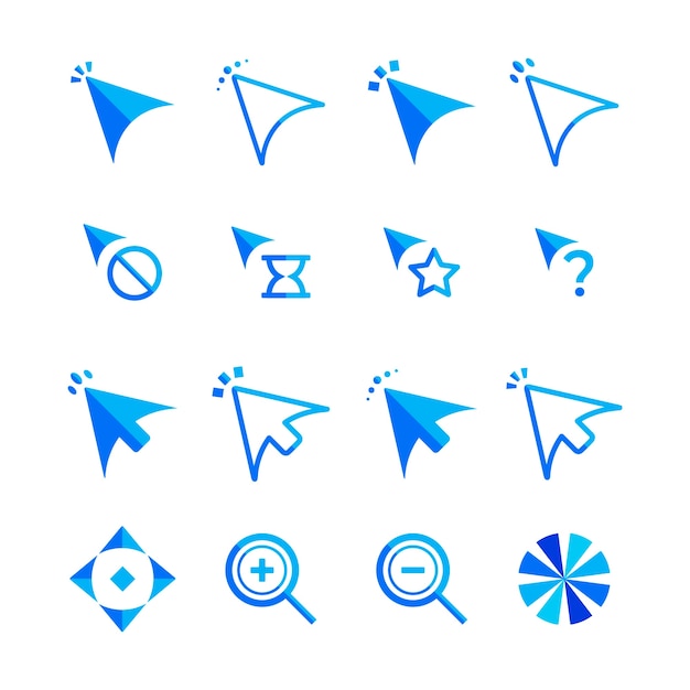 Free Vector | Flat design mouse cursor element