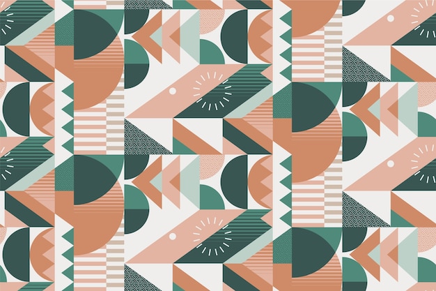 Free vector flat design muted colors pattern illustration