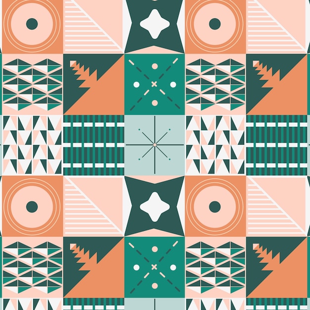 Free vector flat design muted colors pattern