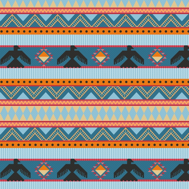 Flat design native american pattern