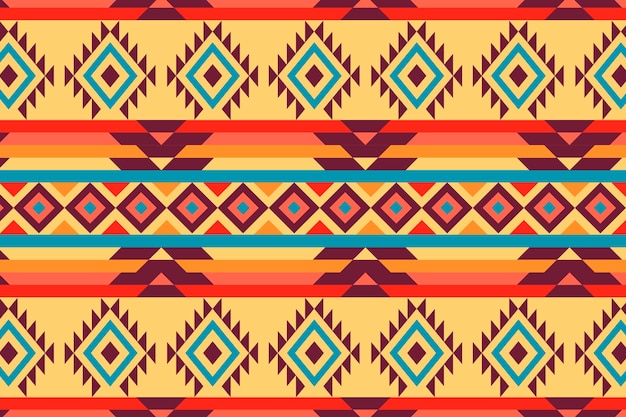 Free vector flat design native american pattern