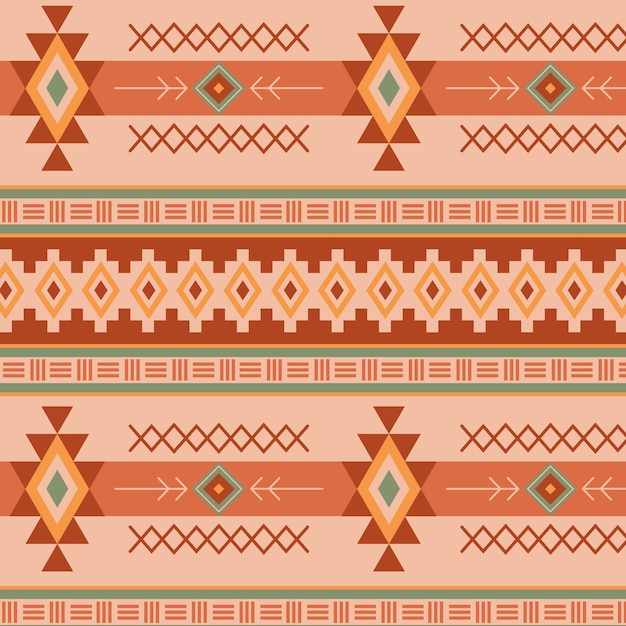 Free vector flat design native american pattern