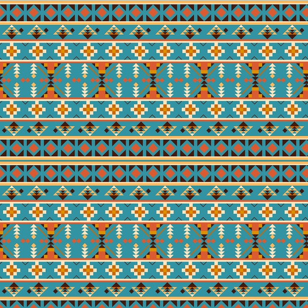 Flat design native american pattern