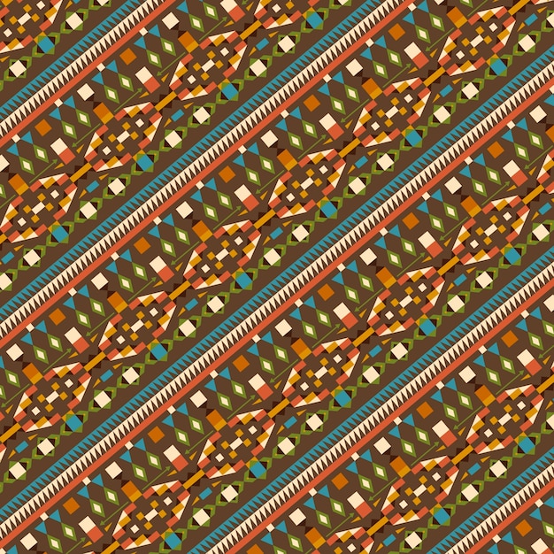 Flat design native american pattern