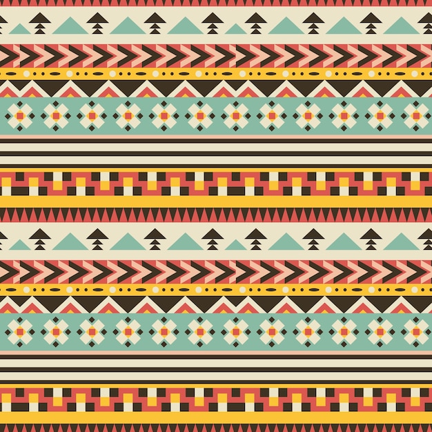 Flat design native american pattern