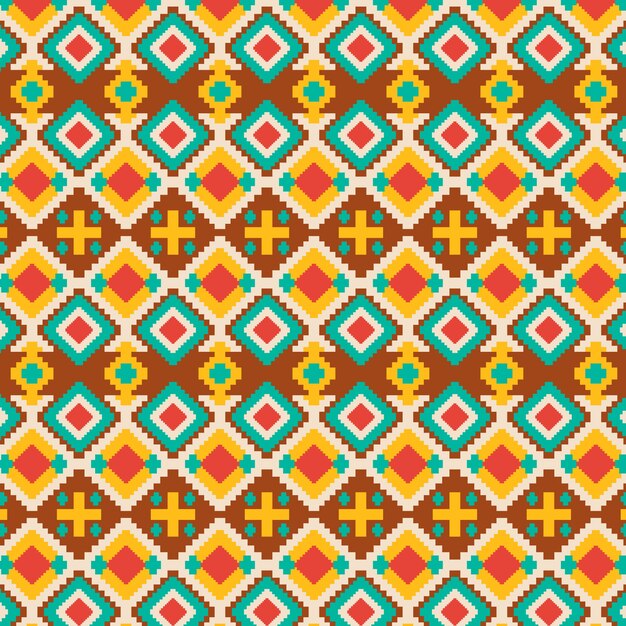 Flat design native american pattern